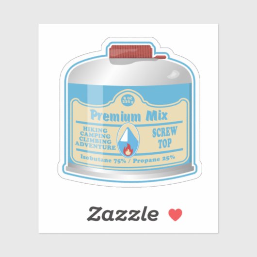 Kampfflugzeug-Kanister-Propan-Isobutan Aufkleber (Blatt)