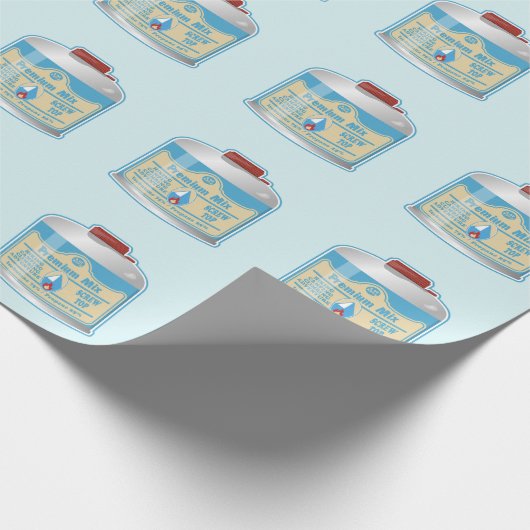 Kampfflugzeug-Kanister-Propan-Isobutan Geschenkpapier (Ecke)