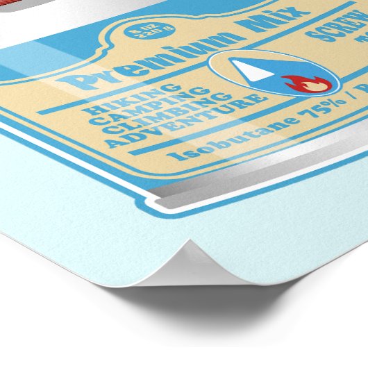 Kampfflugzeug-Kanister-Propan-Isobutan Poster (Ecke)