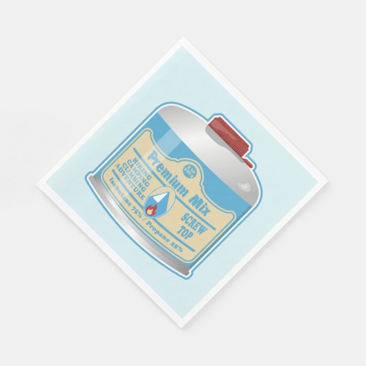 Kampfflugzeug-Kanister-Propan-Isobutan Serviette (Ecke)