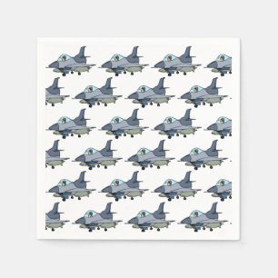 Kampfflugzeug-Papier-Servietten, Militär-Flugzeug- Serviette