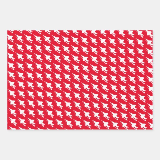 Kampfflugzeug-Papierblätter Geschenkpapier Set (Vorderseite 3)