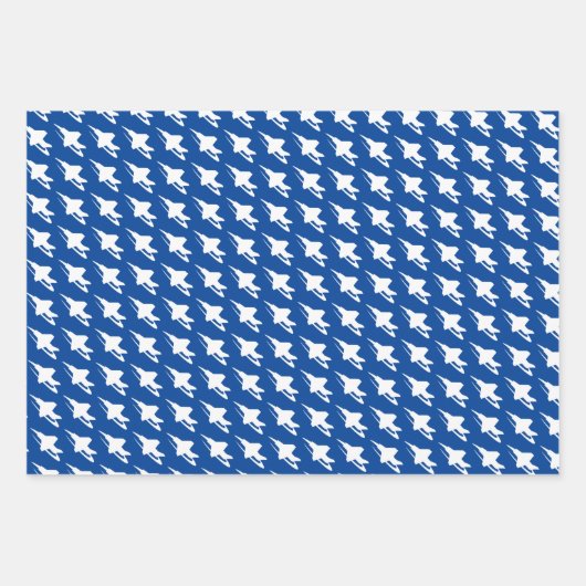 Kampfflugzeug-Papierblätter Geschenkpapier Set (Vorderseite 2)