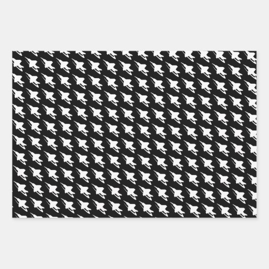 Kampfflugzeug-Papierblätter Geschenkpapier Set (Vorderseite)