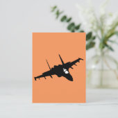 Kampfflugzeug Postkarte (Stehend Vorderseite)