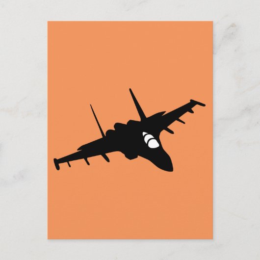 Kampfflugzeug Postkarte (Vorderseite)