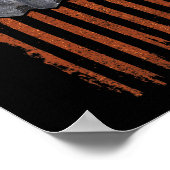 Kampfflugzeug und B-2 Spirit Bomber Patriotische K Poster (Ecke)