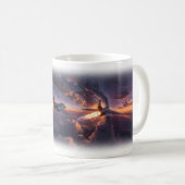 Kampfflugzeuge Cockpit Sonnenuntergang Sturm Himme Kaffeetasse (VorderseiteRechts)