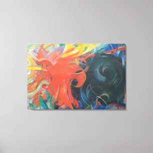 Kampfformen (1914) von Franz Marc Leinwanddruck