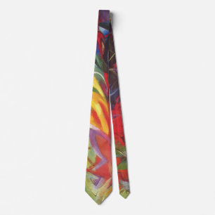 Kampfformen von Franz Marc, Vintage Fine Art Krawatte