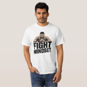Kampfgeist – Starke Kampfmotivation Typographie T-Shirt (Vorne ganz)