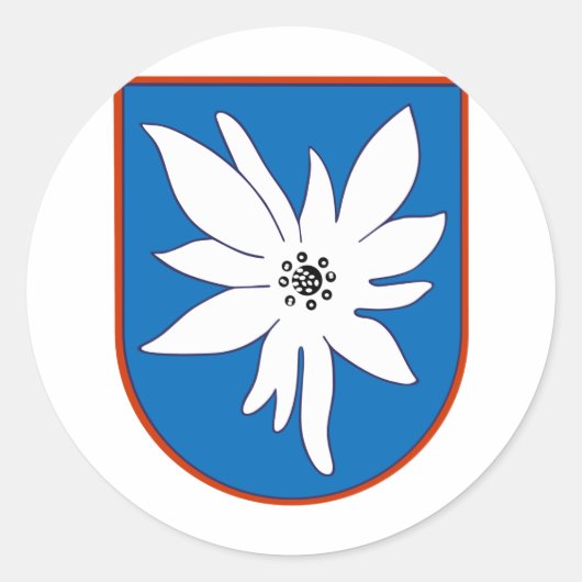 Kampfgeschwader 51 Edelweis Runder Aufkleber (Vorderseite)