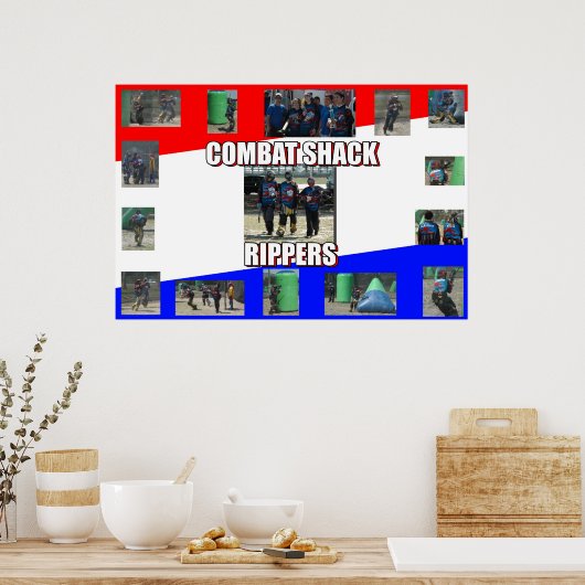 Kampfhackenläufer Poster (Küche)