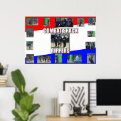 Kampfhackenläufer Poster (Heimbüro)