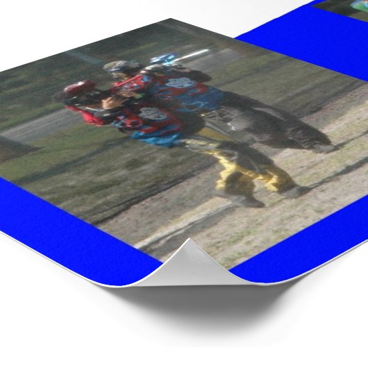 Kampfhackenläufer Poster (Ecke)