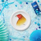 Kampfhahn betitelt pappteller (Party)