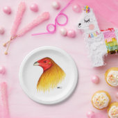 Kampfhahn betitelt pappteller (Party)