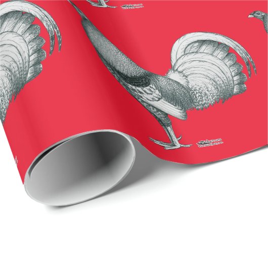 Kampfhahn Crele oder Dom Geschenkpapier (Rolleneckpunkt)