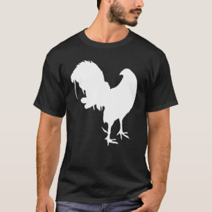 Kampfhahn Gallegos, Hahn, Kampfhuhn Huhn weiß T-Shirt