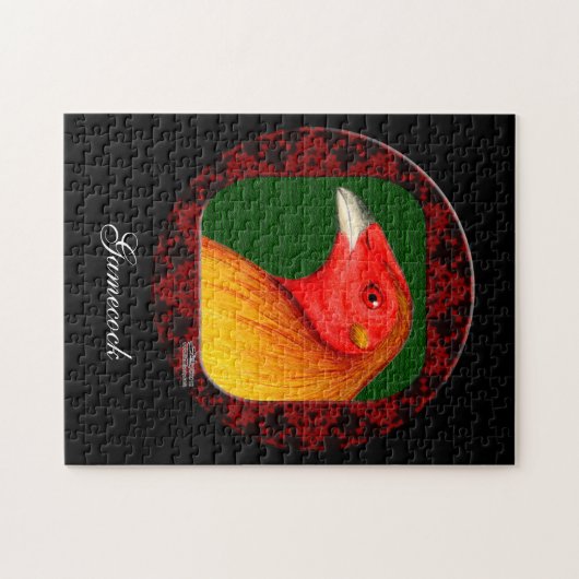 Kampfhahn gerahmt puzzle (Horizontal)