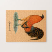 Kampfhahn Ginger Red Rooster Puzzle (Horizontal)