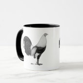 Kampfhahn Grau Duckwing Tasse (Vorderseite Links)