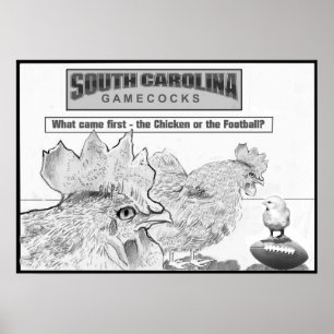 Kampfhahn-Kunst-Plakat Poster