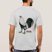 Kampfhahn-Macho Duckwing T-Shirt (Rückseite)