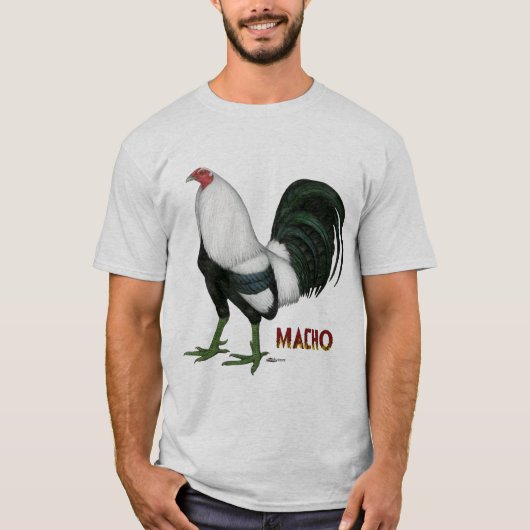 Kampfhahn-Macho Duckwing T-Shirt (Vorderseite)