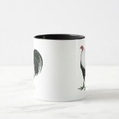 Kampfhahn silbernes Duckwing Tasse (Zentrum)