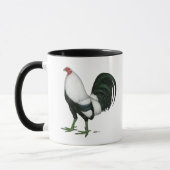 Kampfhahn silbernes Duckwing Tasse (Links)