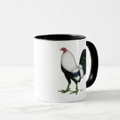 Kampfhahn silbernes Duckwing Tasse (VorderseiteRechts)