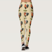 Kampfhahn-Wheaten Hahn Leggings (Rückseite)