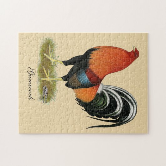 Kampfhahn-Wheaten Hahn Puzzle (Horizontal)