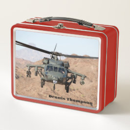 Kampfhubschrauber Metall Brotdose