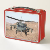 Kampfhubschrauber Metall Brotdose (Rückseite)