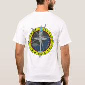 Kampfhubschrauber Mi-24 T-Shirt (Rückseite)