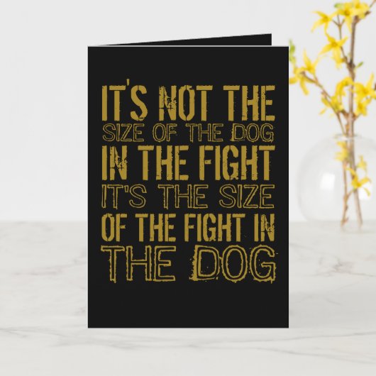 Kampfhund Karte (Gelbe Blume)