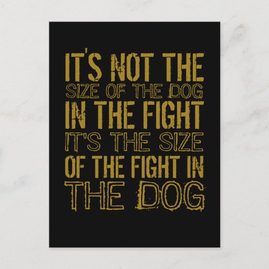 Kampfhund Postkarte (Vorderseite)