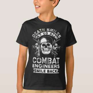 Kampfingenieur lächelt USA-Militärsegler T-Shirt