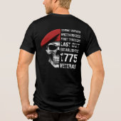 Kampfingenieur Pionier Castle Taktisches Abzeichen Tri-Blend Shirt (Rückseite)