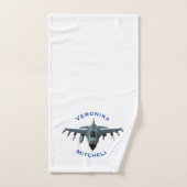 Kampfjet Badhandtuch Set (Handtuch)