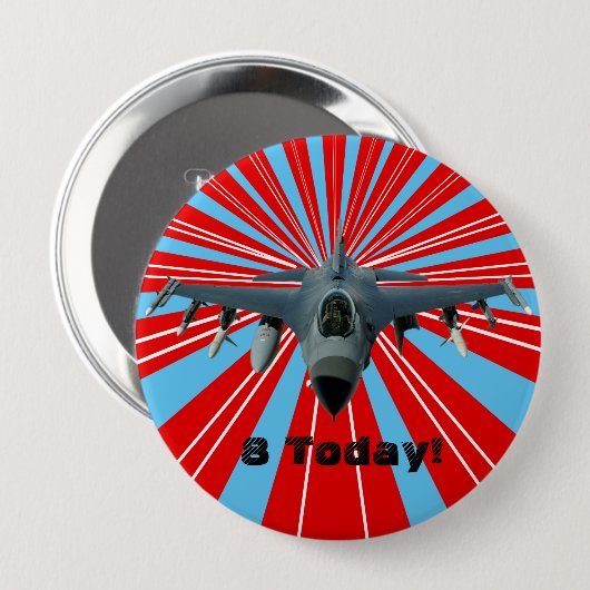 Kampfjet Button (Vorne & Hinten)