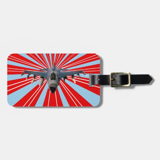 Kampfjet Gepäckanhänger (Vorderseite horizontal)