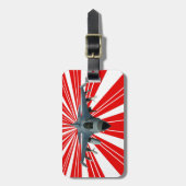 Kampfjet Gepäckanhänger (Vorderseite vertikal)