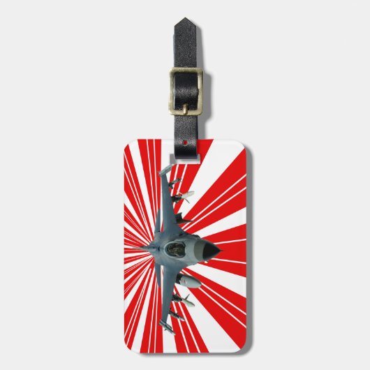 Kampfjet Gepäckanhänger (Vorderseite vertikal)