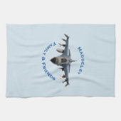 Kampfjet Geschirrtuch (Horizontal)