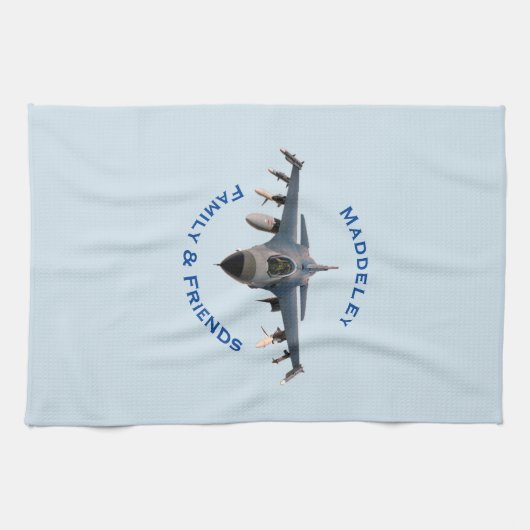 Kampfjet Geschirrtuch (Horizontal)