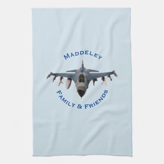 Kampfjet Geschirrtuch (Vertikal)