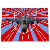 Kampfjet Große Geschenktüte (Vorderseite)
